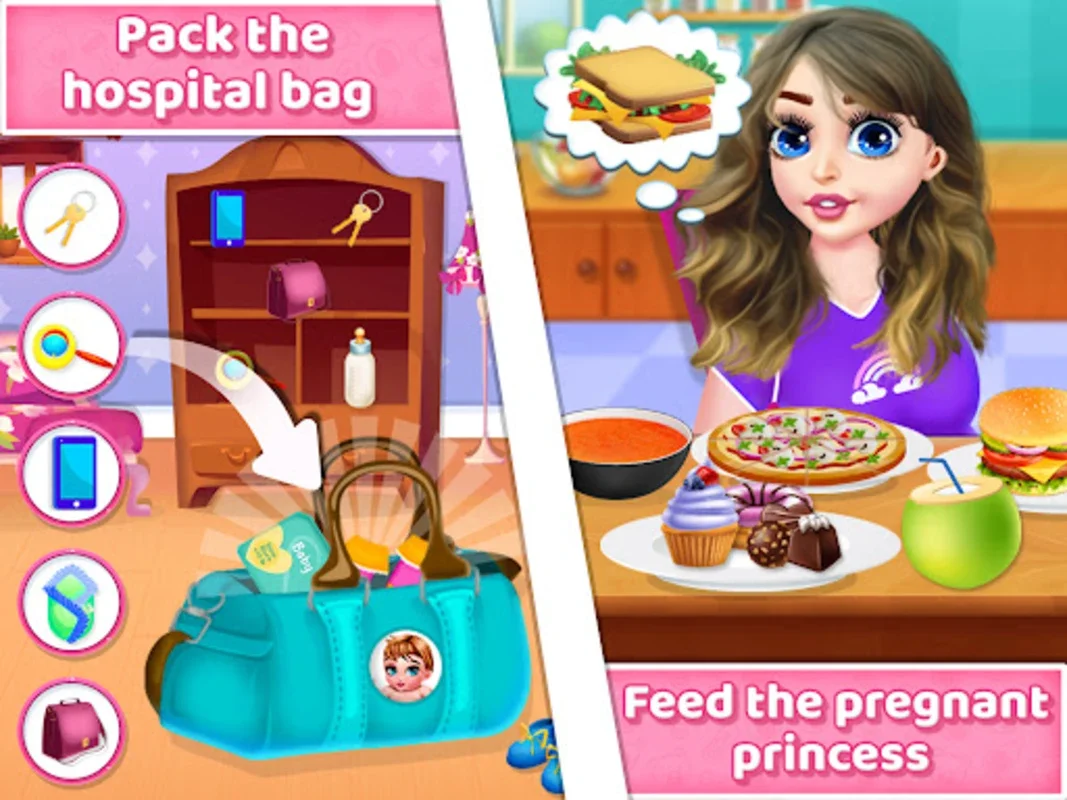 Princess Pregnant Baby Shower for Android - Plan the Perfect Virtual Event