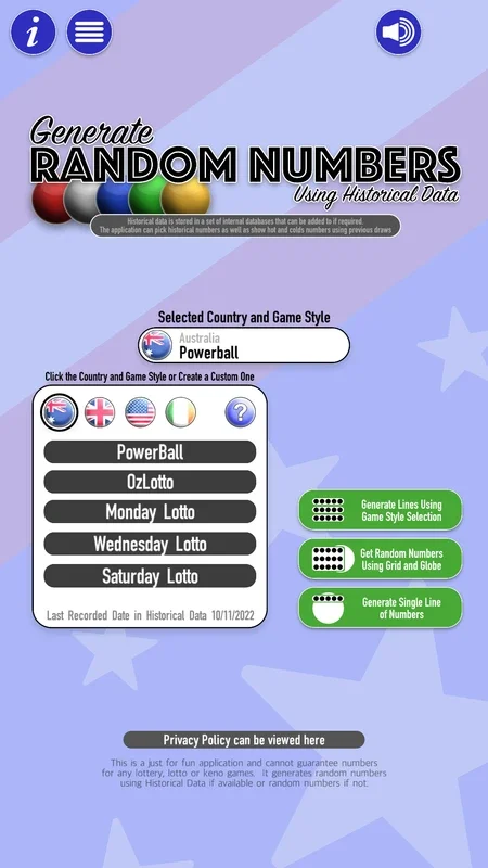 Historical Drawn Ball Data for Android - Download Now