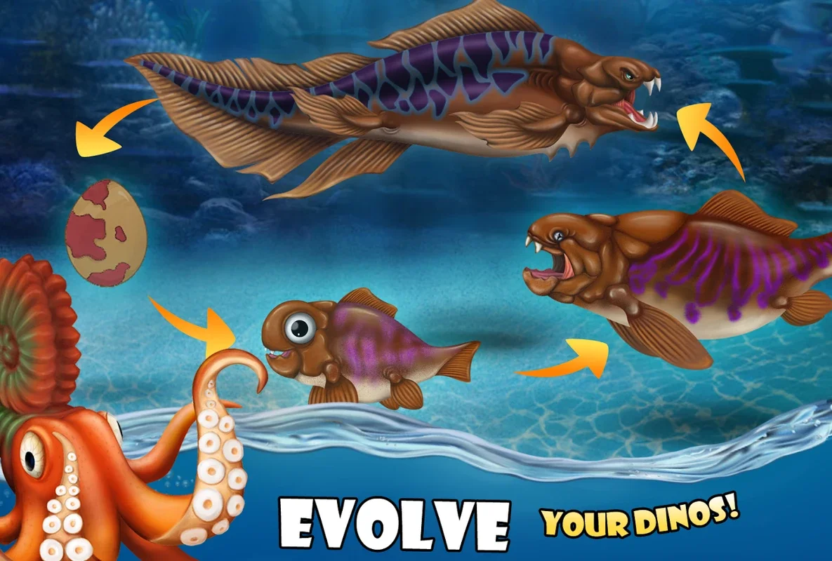 Dino Water World for Android - A Prehistoric Aquatic Adventure