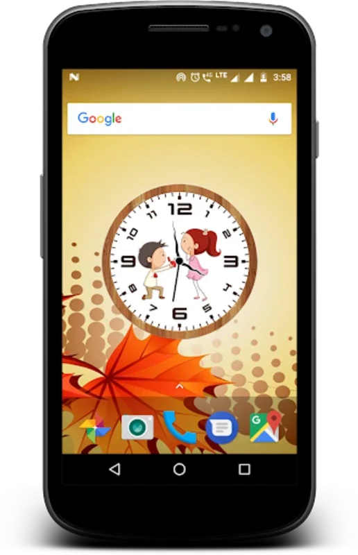 Love Clock Live Wallpaper for Android - Customizable Romance