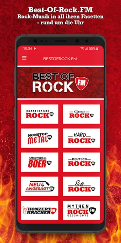 RADIO 21 - bester ROCK 'N POP for Android: Immersive Rock Experience