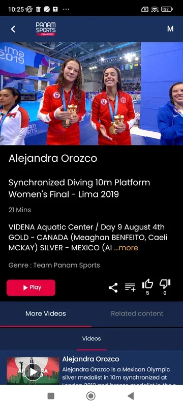 Panam Sports Channel for Android - Diverse Sports Content