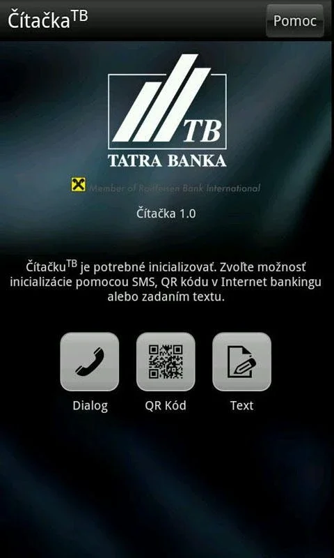 Čítačka for Android - Secure Code Generator for Tatra banka