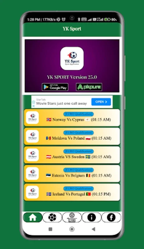 YK Sport New for Android - Your Source for Real - Time Sports Updates