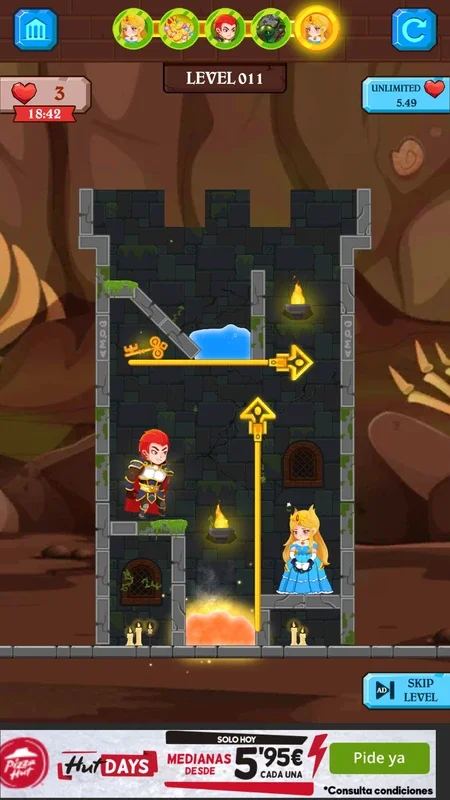 Hero Rescue 2 for Android: Treasure and Princess Rescue