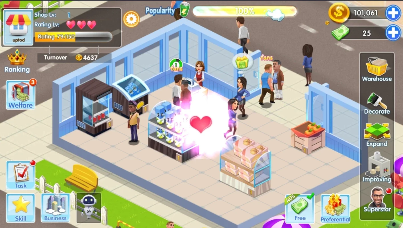 My Supermarket Story : Store Tycoon Simulation for Android - Build Your Supermarket Empire