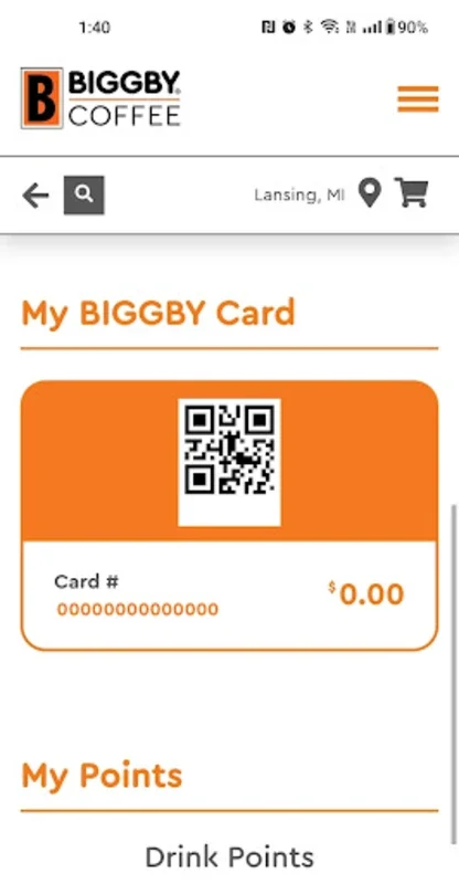 BIGGBY for Android - Convenient Coffee App