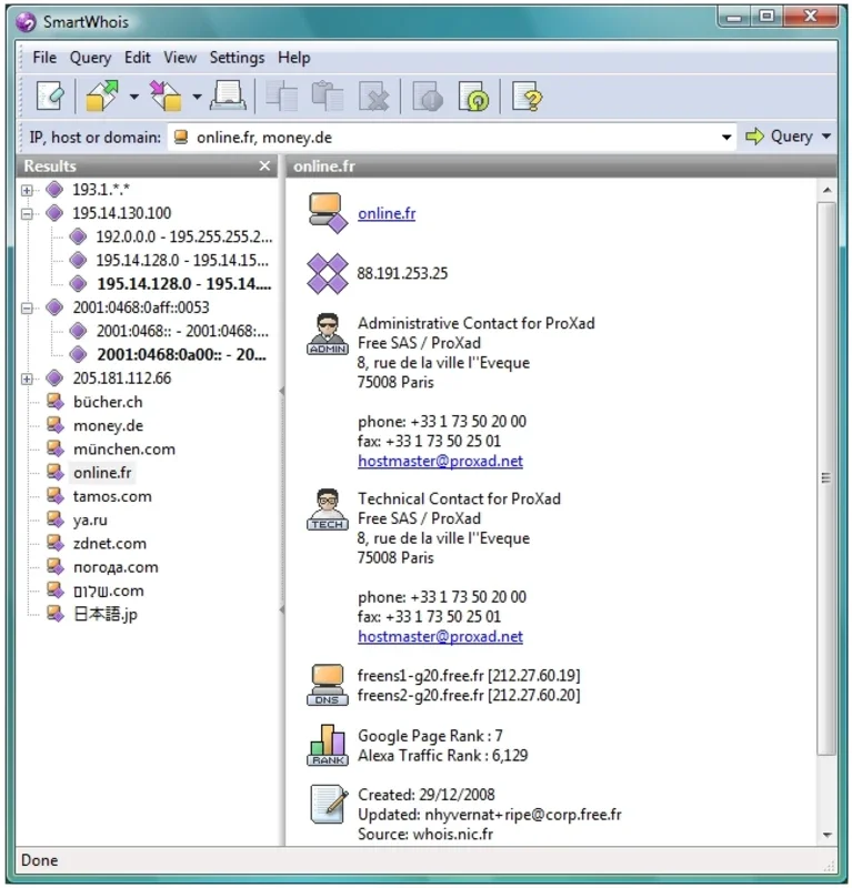 SmartWhois for Windows - Get IP and Domain Info Easily
