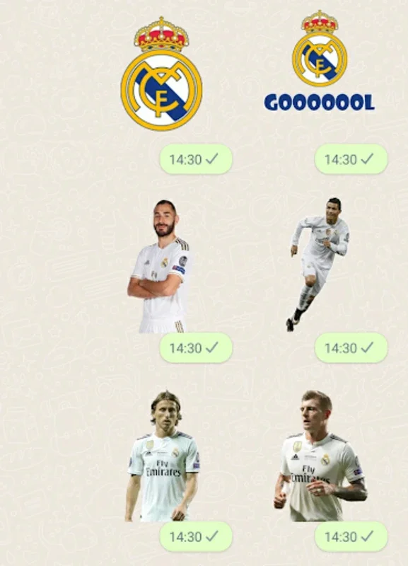 Real Madrid Stickers for Android - Enhance Chats