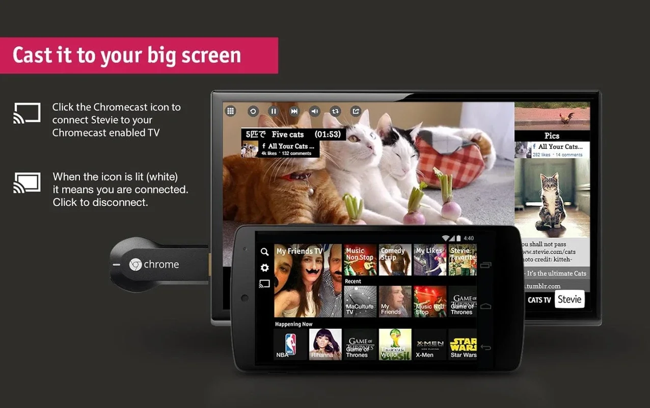 Stevie for Android - Create Personalized TV Channels