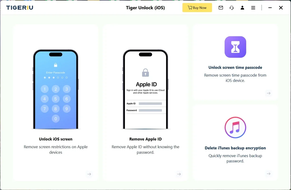 Tiger iOS Unlocker for Mac - Secure iOS Unlocking