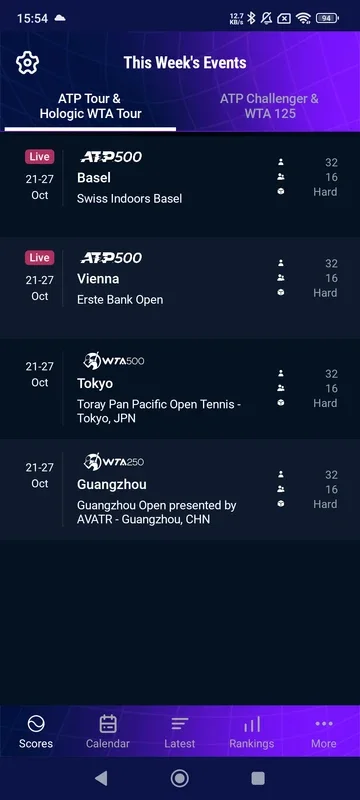 ATP Tour for Android - All - in - One Tennis Information