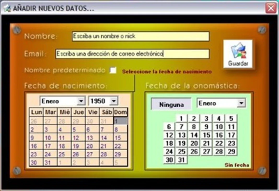 Dias Vividos for Windows - Calculate Time Alive