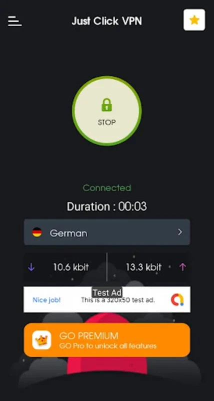 JustClick VPN - Dubai UAE OMAN for Android - Secure High-Speed Internet