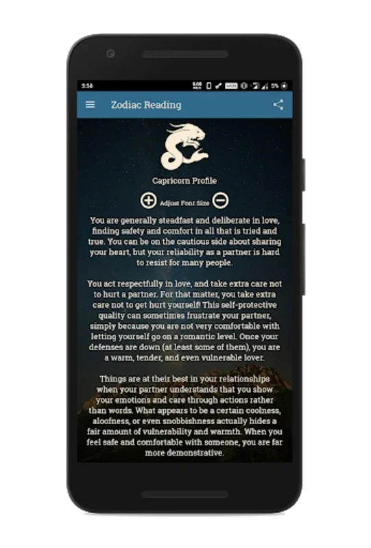 Capricorn Horoscope for Android - Insights and Forecasts