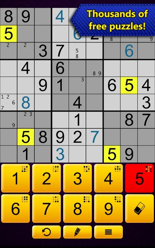 Sudoku Epic for Android: Diverse Puzzles Galore