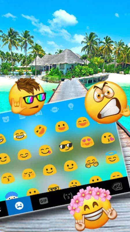 Beach Vacation Keyboard Backgr for Android - Enhance Typing