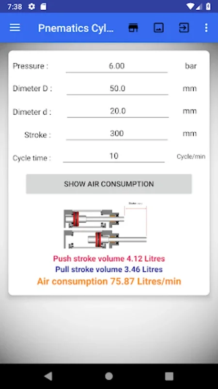 Pneumatic Cylinder Calculator for Android: Streamline Your Calculations