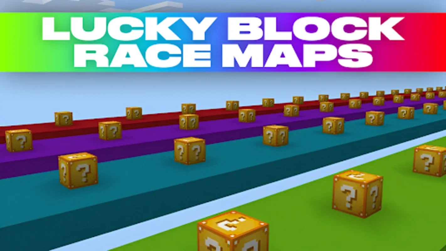 Lucky Block Race Maps for Android: Exciting Minecraft Multiplayer Add - on