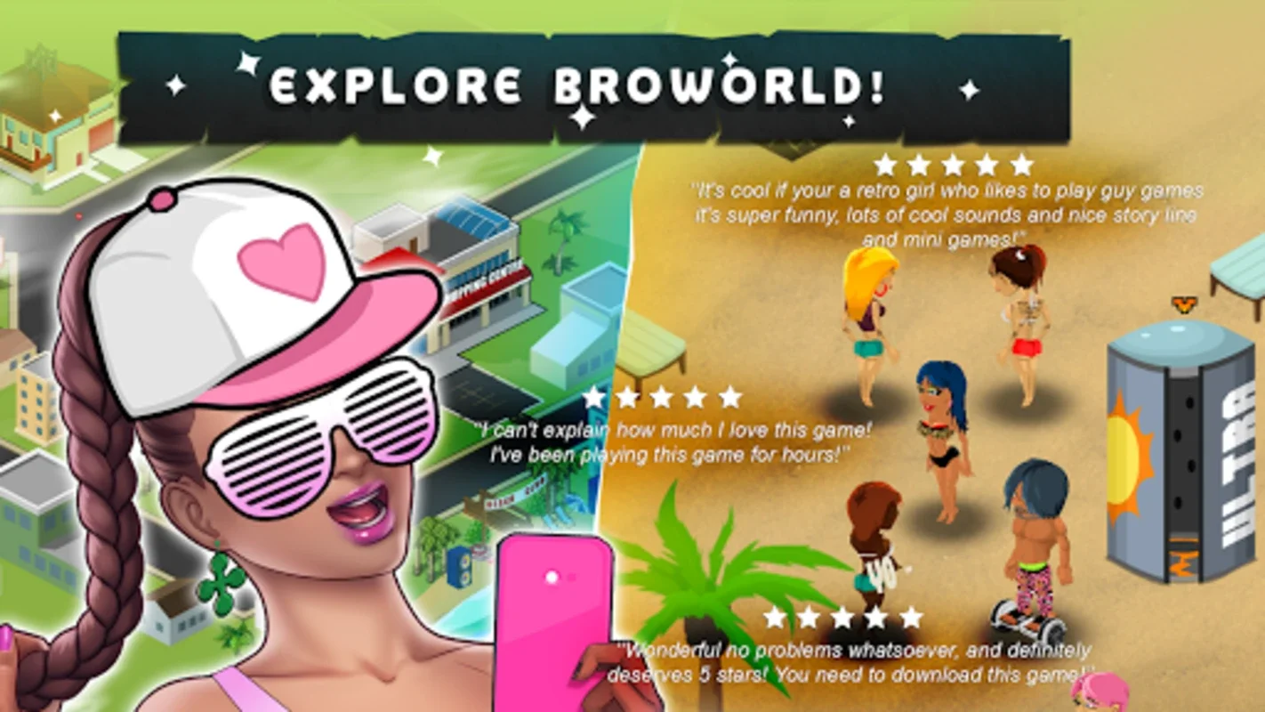 Broworld - Douchebag Adventure for Android: A Virtual Adventure of Self - Improvement