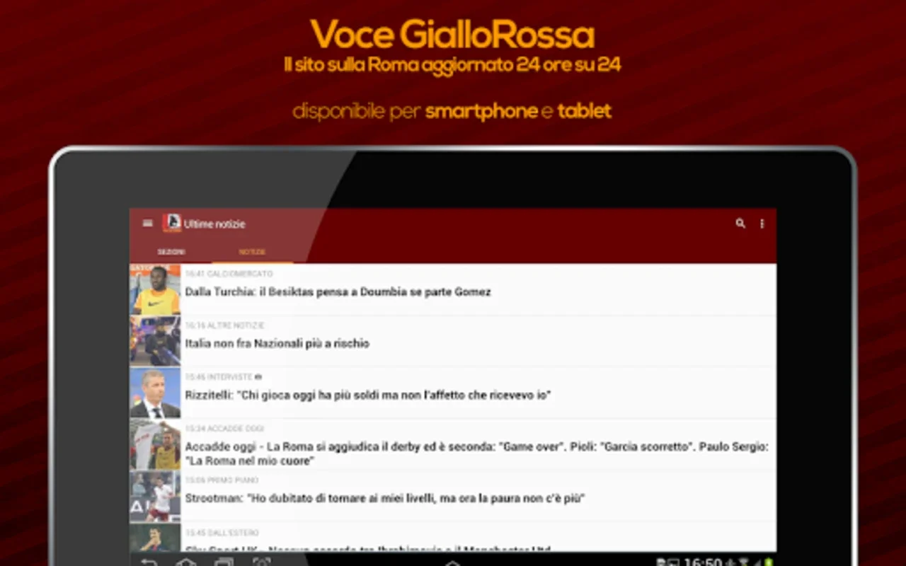 Voce GialloRossa for Android - Stay Informed on Rome Football