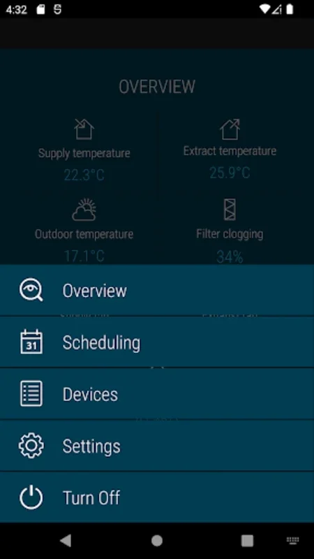 Control for Android: Smart Home Ventilation App