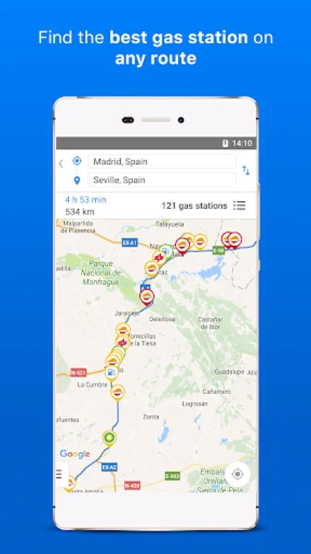 Gasall for Android: Find Cheapest Fuel in Spain