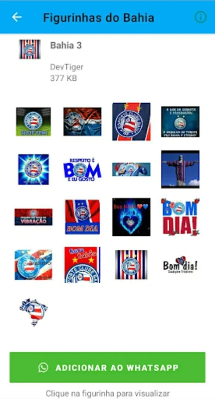 Figurinhas do Bahia for Android - Celebrate Bahia Football Club