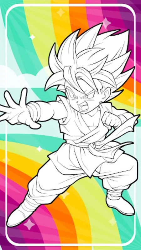 Dragon Super Z Coloring Book for Android - Immersive Anime Art Creation