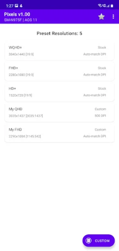 Pixels: Resolution+DPI Changer: Customize Your Android Screen Resolution and DPI