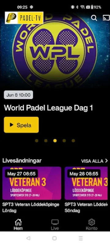 Padel-TV for Android - Watch Live Padel Events