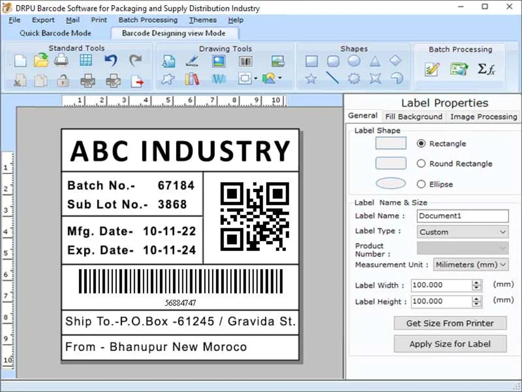 Supply Product Barcode Labeling Software for Windows - Streamline Label Generation