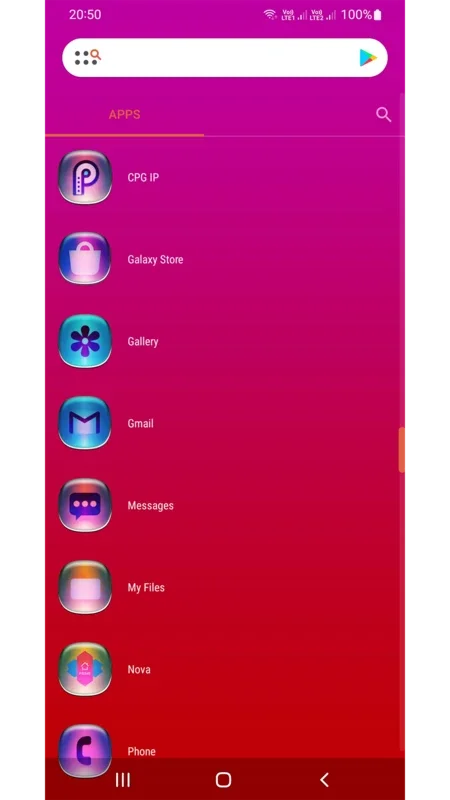 Colorful Glass ONE UI Icon Pack Free for Android - Transform Your Device