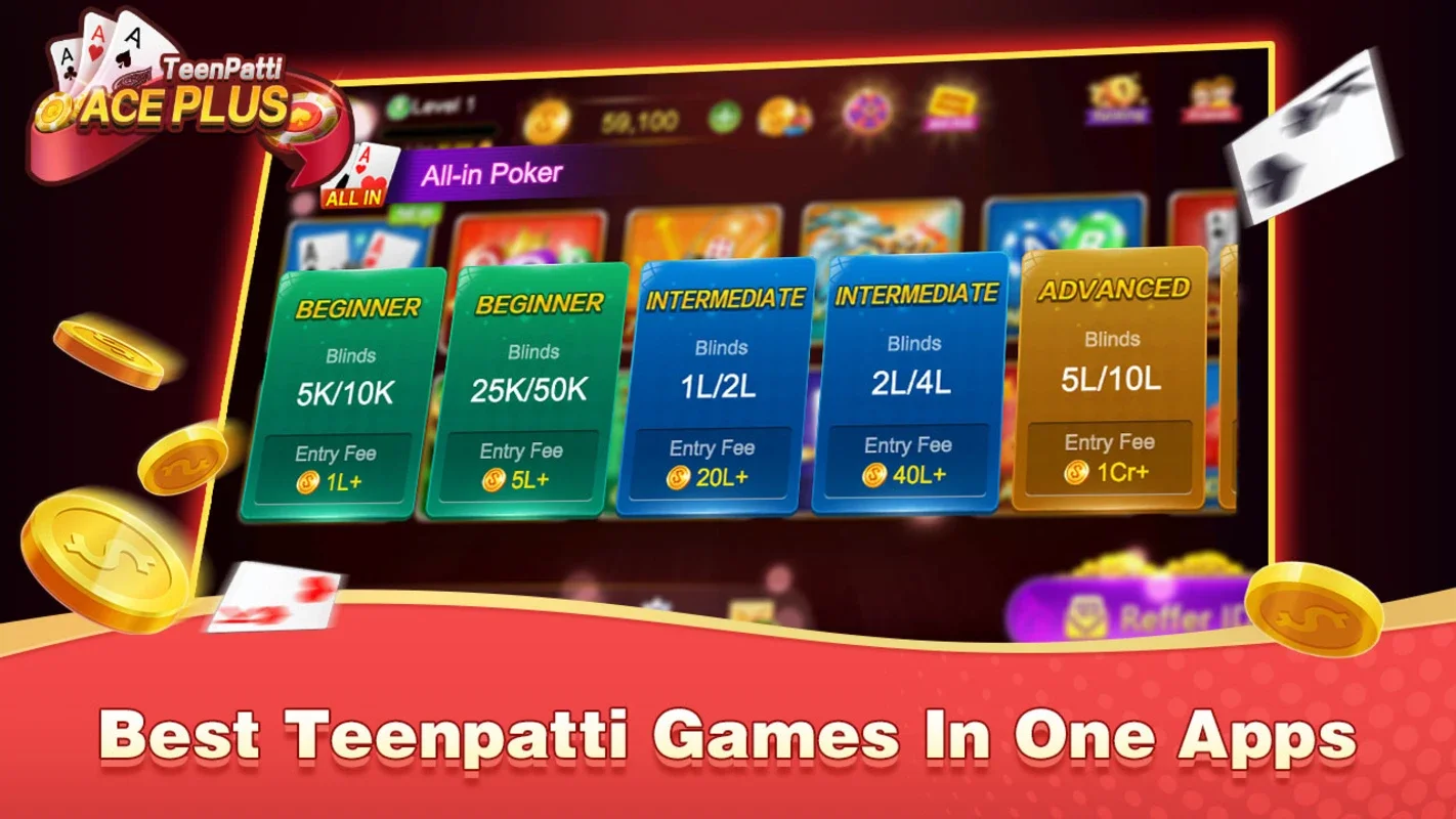 Teenpatti Ace Plus: Play Teen Patti, Rummy, Poker & More on Android