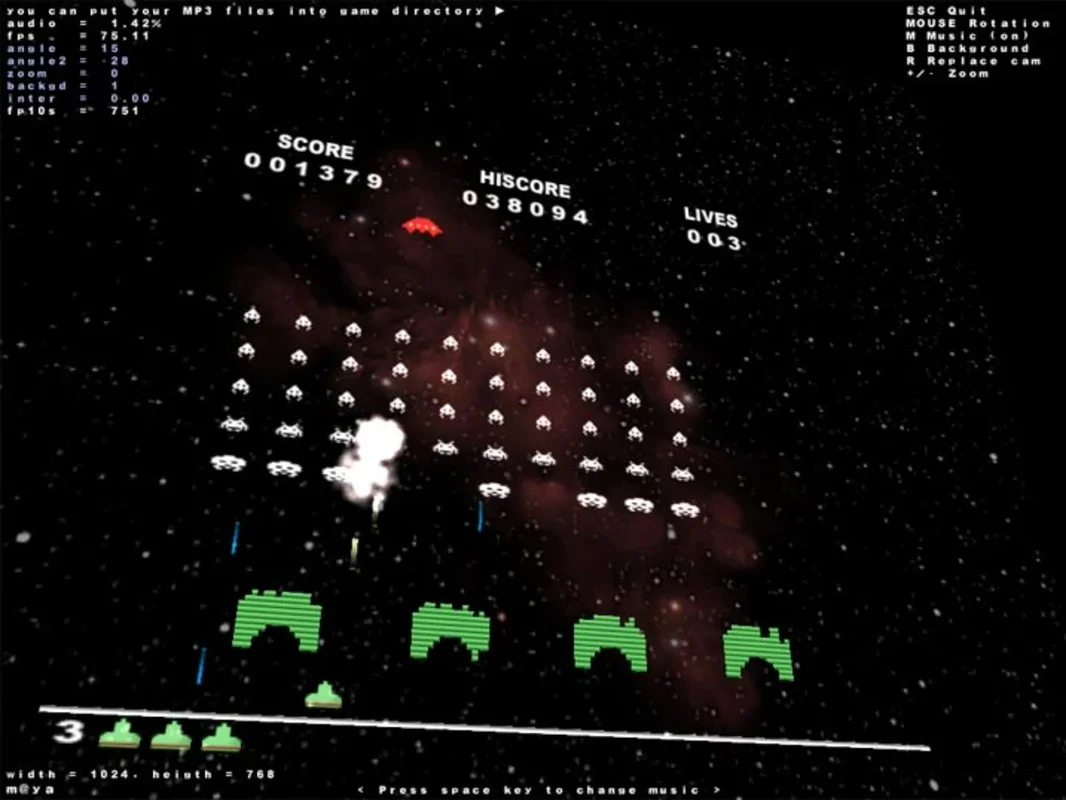 Space Invaders OpenGL for Windows - Enjoy Free Gaming