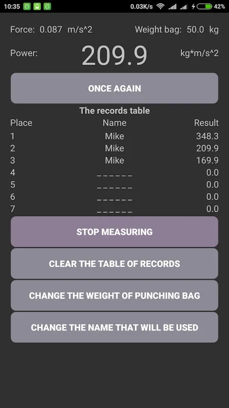 Impact Force Meter for Android - Measure Punch Force