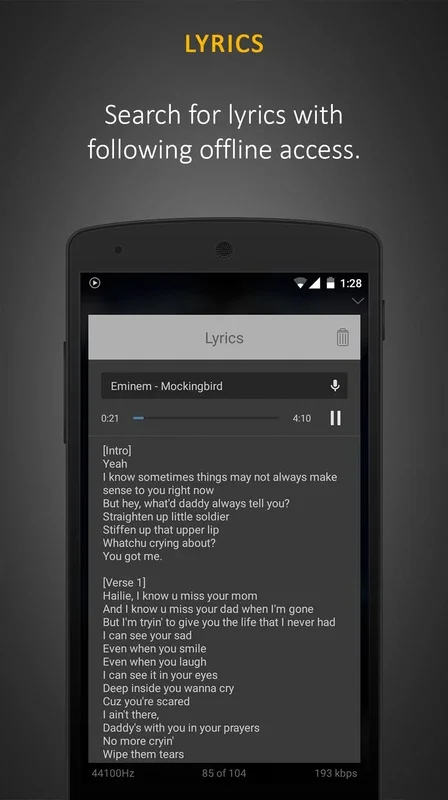 Stellio Music Player for Android - Great Visuals and Sound