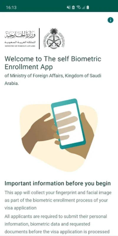 Saudi Visa Bio for Android - Streamline Visa Application