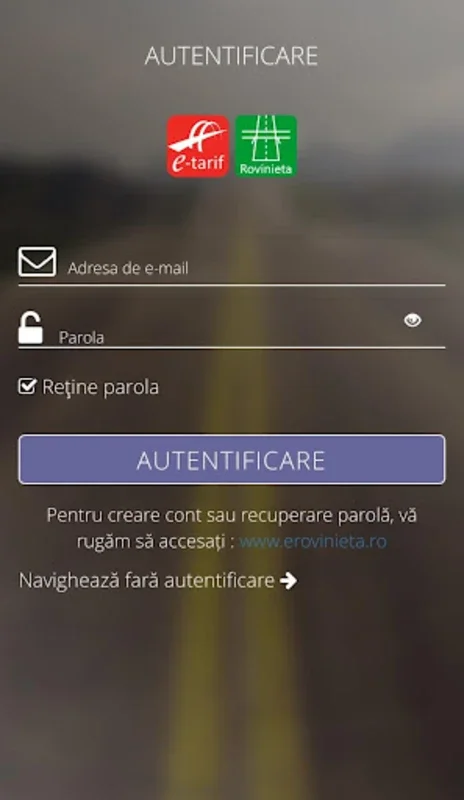 eTarife for Android - Simplify Toll Payments in Romania
