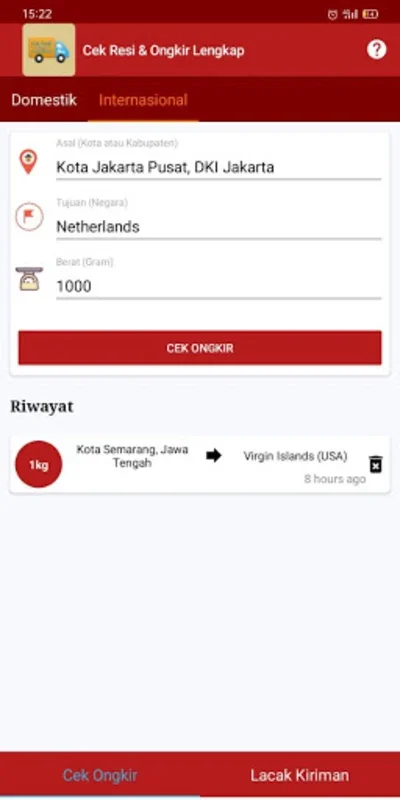 Cek Resi & Ongkir Lengkap for Android - Efficient Shipment Management
