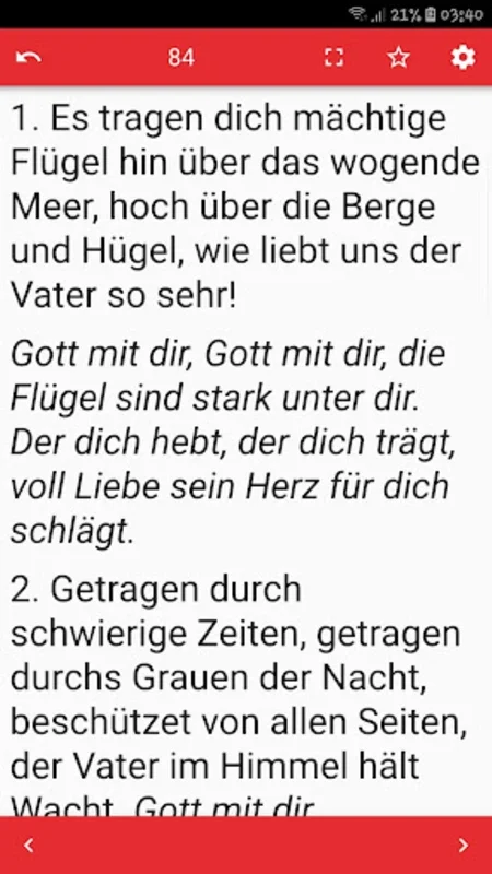 GL-Liederbuch for Android - Seamless Song Access