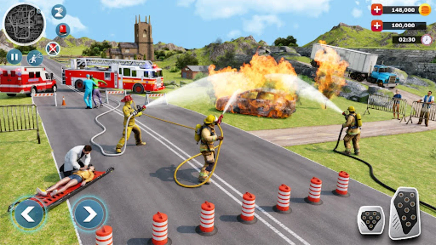 Firefighter : Fire Brigade Game for Android - Intense 3D Rescue