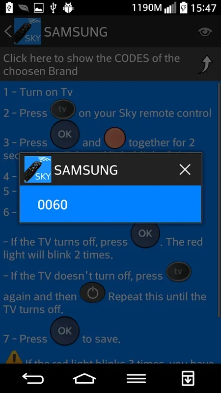 Sky - Remote Control for Android - Streamline TV and HiFi Setup