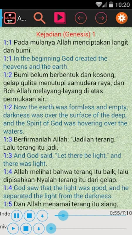 Indonesian English Audio Bible for Android - Enhance Your Spiritual Journey