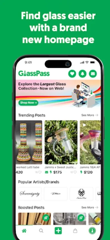 GlassPass for Android: Secure Glass Art Trading