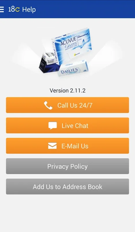 1800CONTACTS App for Android - Order Contact Lenses Easily