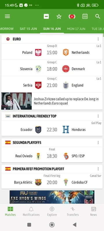 BeSoccer for Android - Get Soccer Info at Your Fingertips