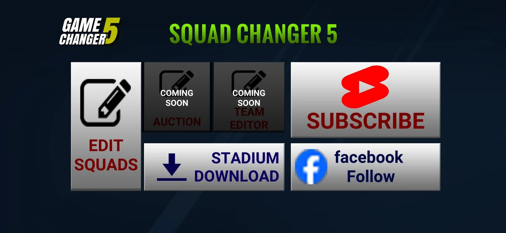 GC5 Squad Manager: Elevate Your Game Changer 5 Experience on Android