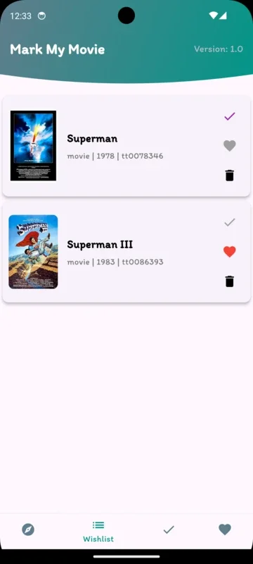 Mark My Movie for Android - Manage Your Favorite Movies