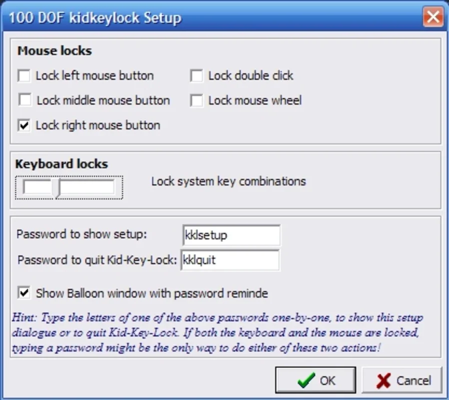 KidKeyLock: Simple Keyboard & Mouse Lock for Windows